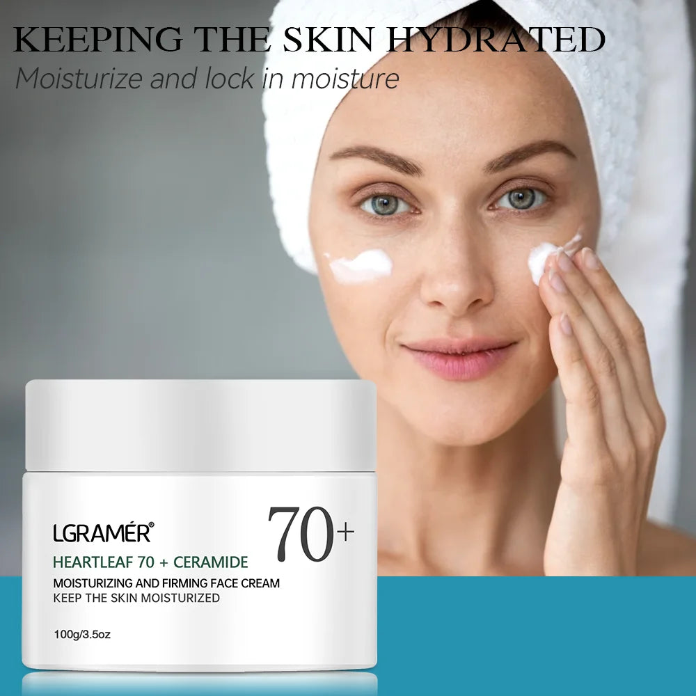 Ceramide Promotes Skin Elasticity and Luster Face Cream, Nourishes, Nourishes, Locks Moisture, and Improves Skin Texture