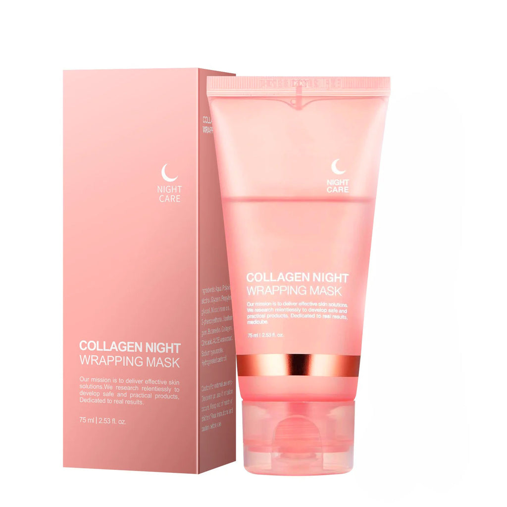 Collagen Peel-Off Face Mask – Hydrating, Firming, Brightening, Pore Minimizing, Overnight Care, Gentle, Unisex, Certified