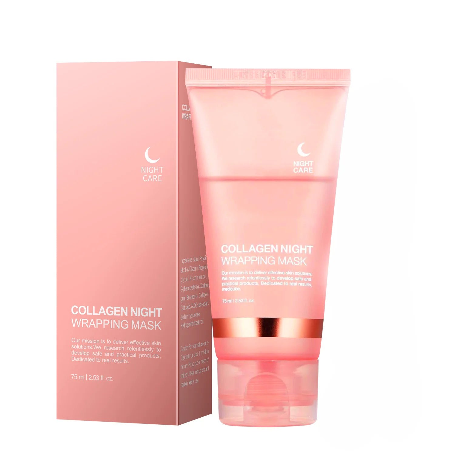 Collagen Peel-Off Face Mask – Hydrating, Firming, Brightening, Pore Minimizing, Overnight Care, Gentle, Unisex, Certified