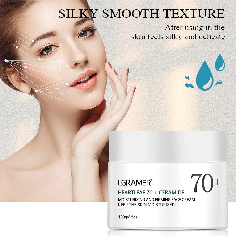Ceramide Promotes Skin Elasticity and Luster Face Cream, Nourishes, Nourishes, Locks Moisture, and Improves Skin Texture