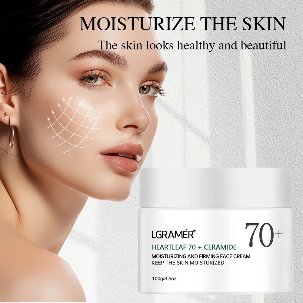 Ceramide Promotes Skin Elasticity and Luster Face Cream, Nourishes, Nourishes, Locks Moisture, and Improves Skin Texture