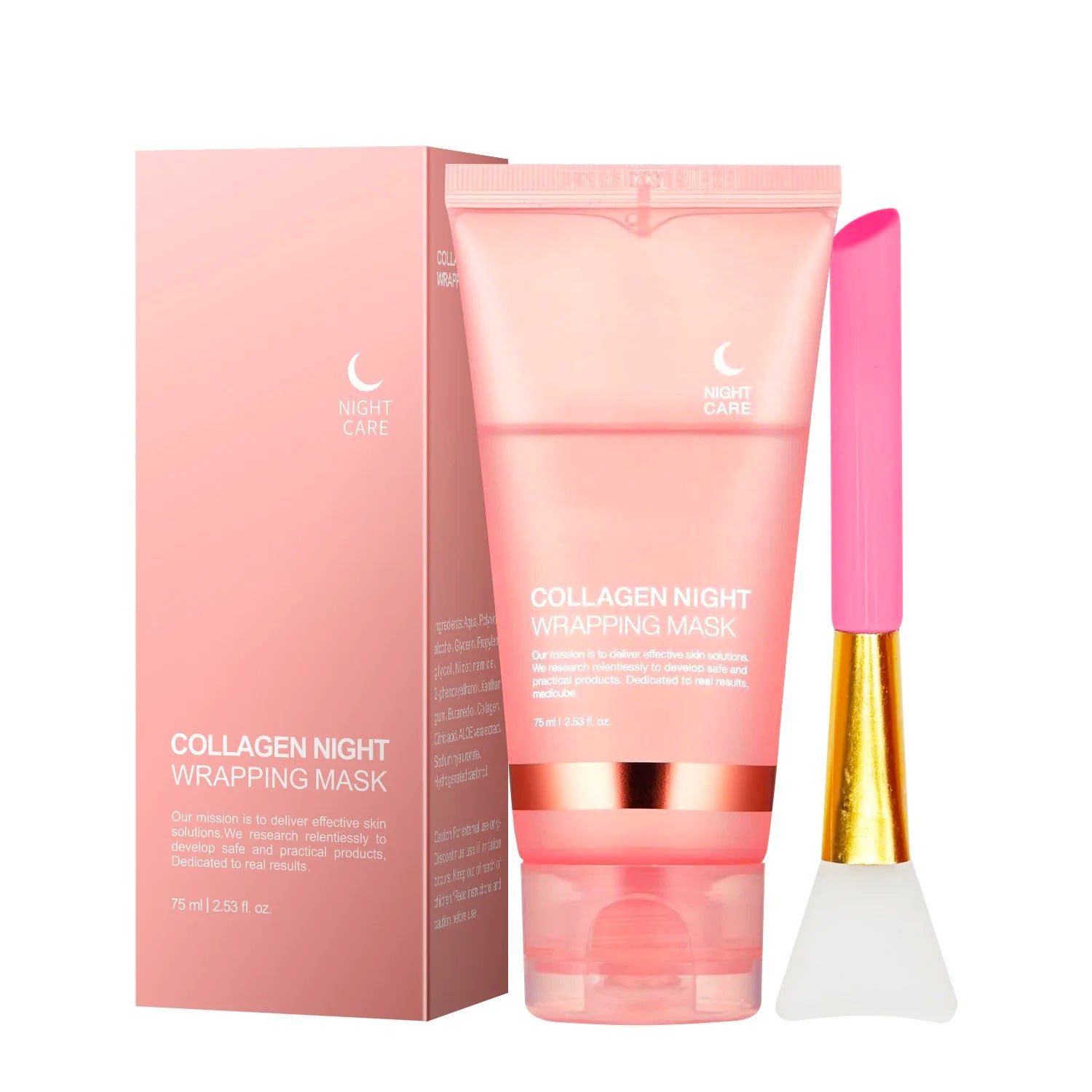 Collagen Peel-Off Face Mask – Hydrating, Firming, Brightening, Pore Minimizing, Overnight Care, Gentle, Unisex, Certified