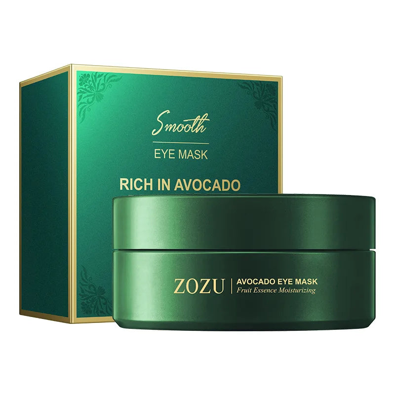 60pcs Avocado Gold Eye Mask Firming Improve Eye Bags Nourishing Moisturising Anti Wrinkle Eye Patches for Dark Circles Skin Care